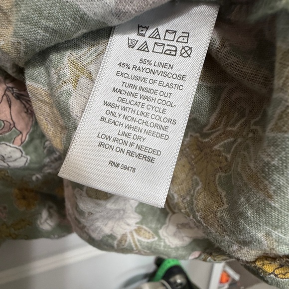 Cynthia Rowley Green Floral Tiered Dress Size Large - Picture 5 of 7